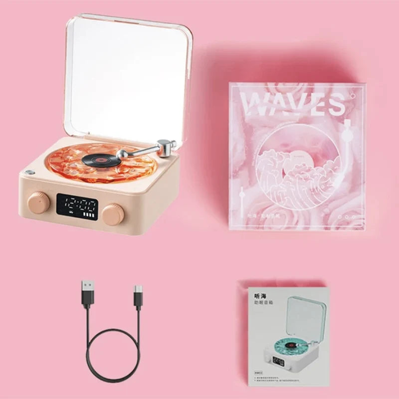 Vinyl Record Player Lamp | White noise and Wireless bluetooth