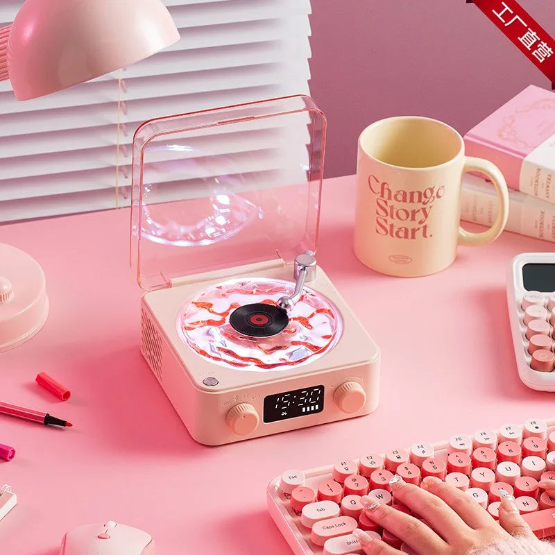 Vinyl Record Player Lamp | White noise and Wireless bluetooth